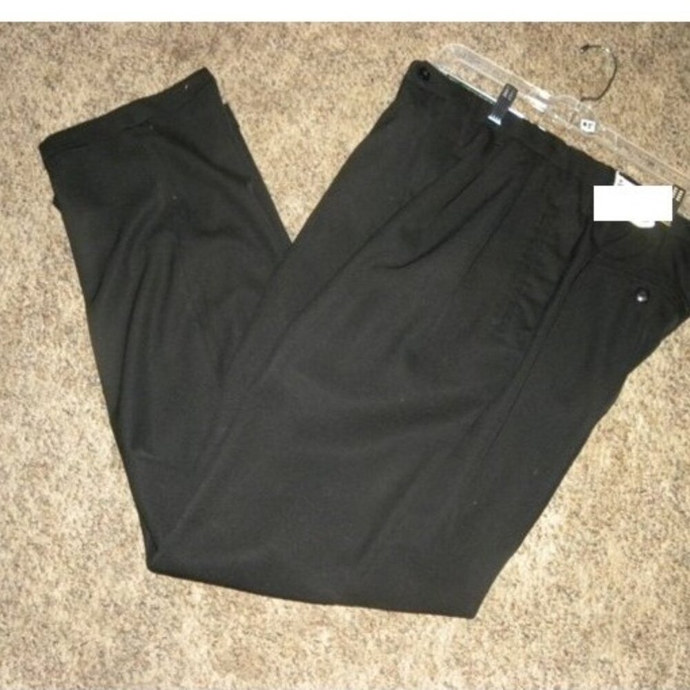 Men Size 36 x 32 - Black Slacks/Pants with Cuffs by Clairborne